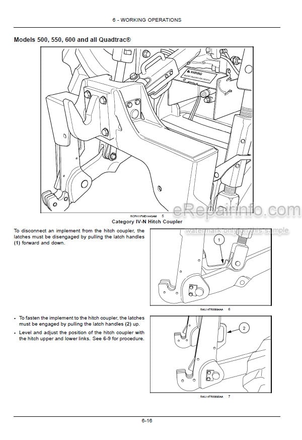 Photo 5 - New Holland T9.450 T9.505 T9.560 T9.615 T9.670 Tier 2 Operators Manual Tractor ZGF402200 and above