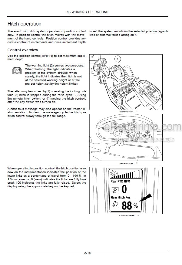 Photo 9 - New Holland T9.450 T9.505 T9.560 T9.615 T9.670 Tier 2 Operators Manual Tractor ZHF402700
