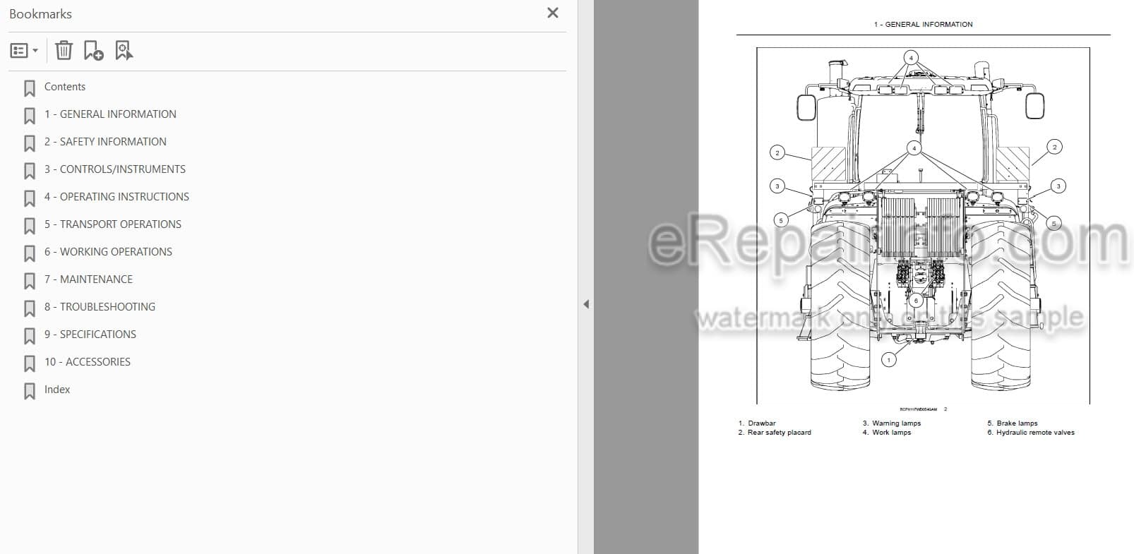 Photo 3 - New Holland T9.450 T9.505 T9.560 T9.615 T9.670 Tier 2 Operators Manual Tractor 84384656