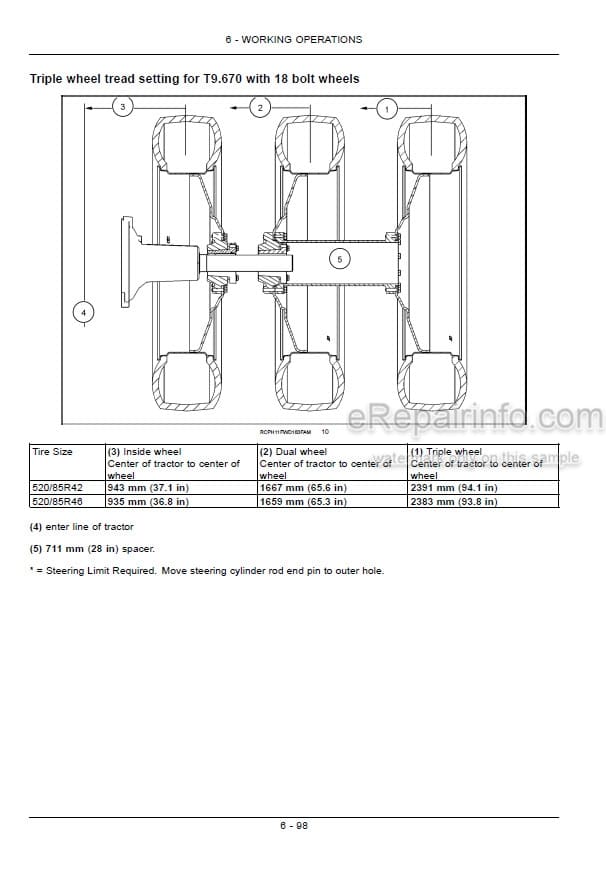 Photo 5 - New Holland T9.450 T9.505 T9.560 T9.615 T9.670 Tier 2 Operators Manual Tractor 84384656