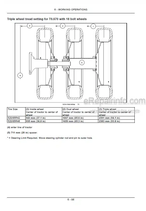 Photo 5 - New Holland T9.450 T9.505 T9.560 T9.615 T9.670 Tier 2 Operators Manual Tractor 84384656