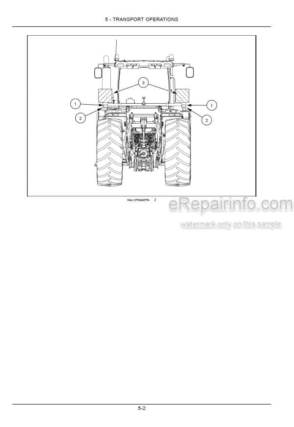Photo 5 - New Holland T9.450 T9.505 T9.560 T9.615 T9.670 Tier 2 Operators Manual Tractor ZEF400001