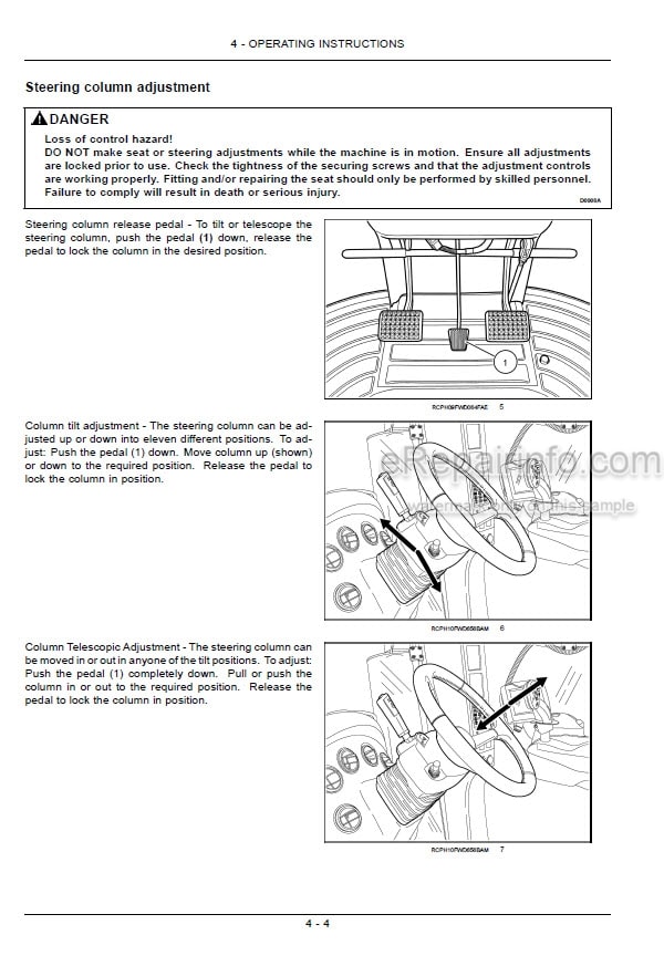 Photo 4 - New Holland T9.450 T9.505 T9.560 T9.615 T9.670 Tier 2 Operators Manual Tractor 84594659