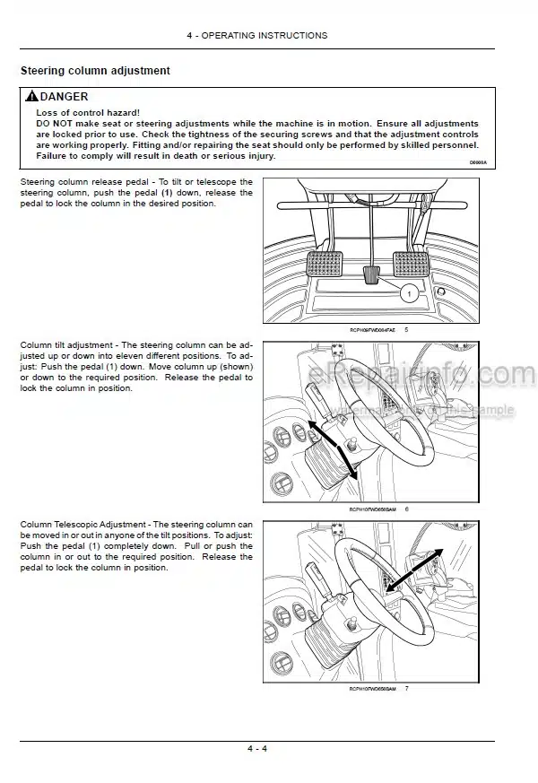 Photo 7 - New Holland T9.450 T9.505 T9.560 T9.615 T9.670 Tier 2 Operators Manual Tractor PIN JEEZ00000FF405001 and above