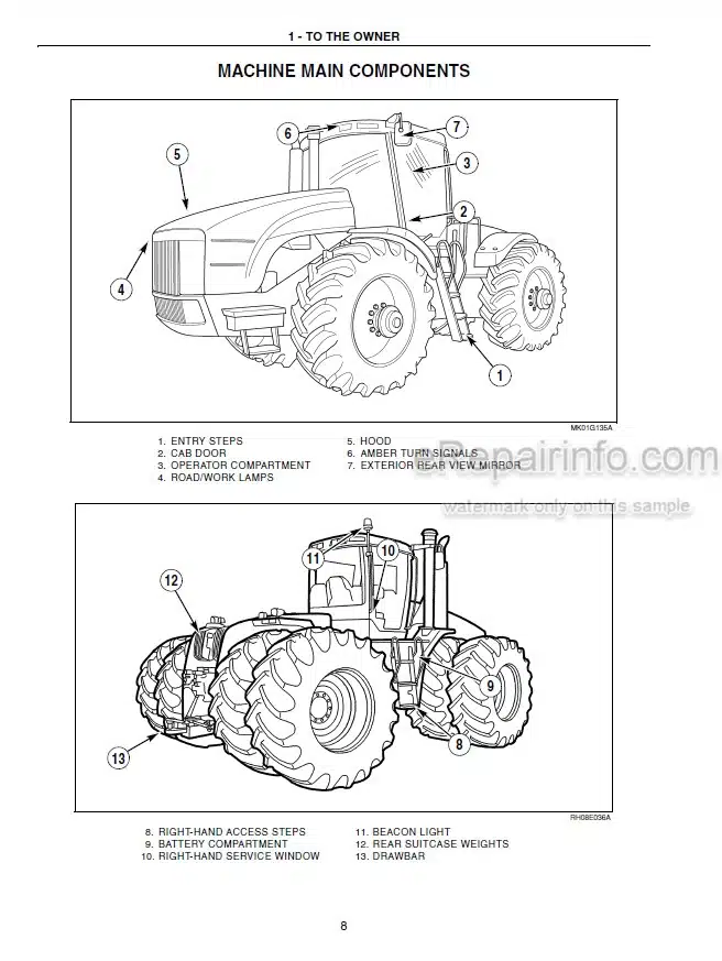 Photo 5 - New Holland T9030 T9040 T9050 T9060 Operators Manual Tractor 84266061