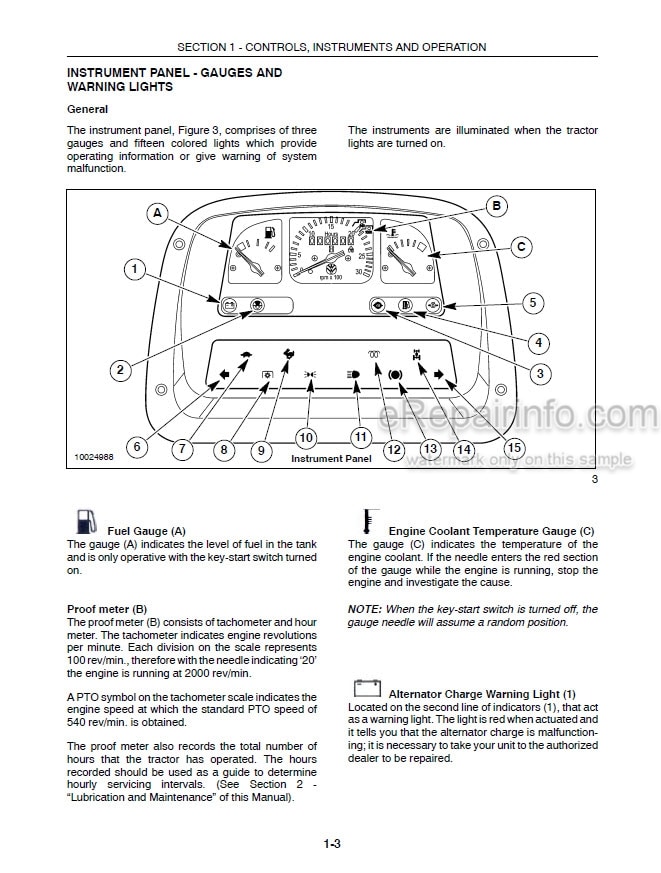 Photo 3 - New Holland TB120 Mudder Operators Manual Tractor 87039955
