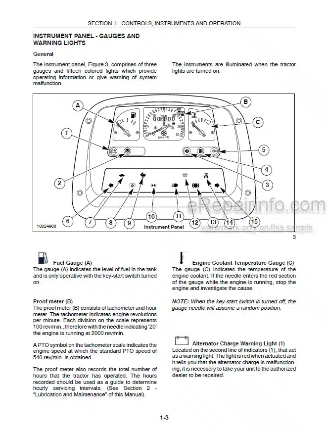 Photo 3 - New Holland TB120 Mudder Operators Manual Tractor 87039955