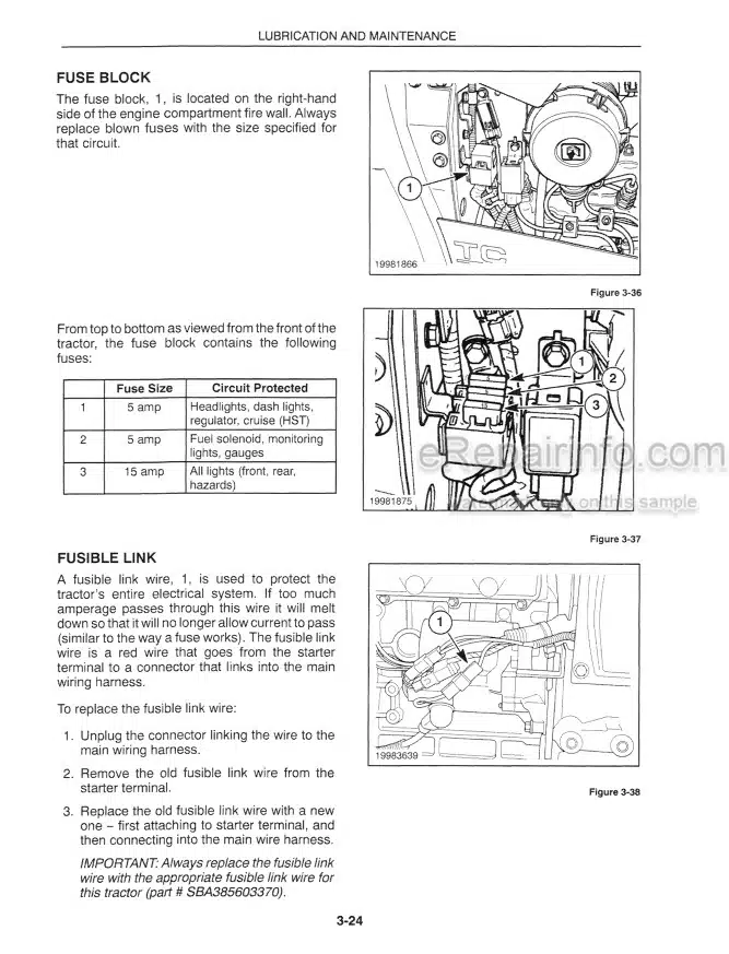 Photo 1 - New Holland TC18 Operators Manual Tractor 86597081