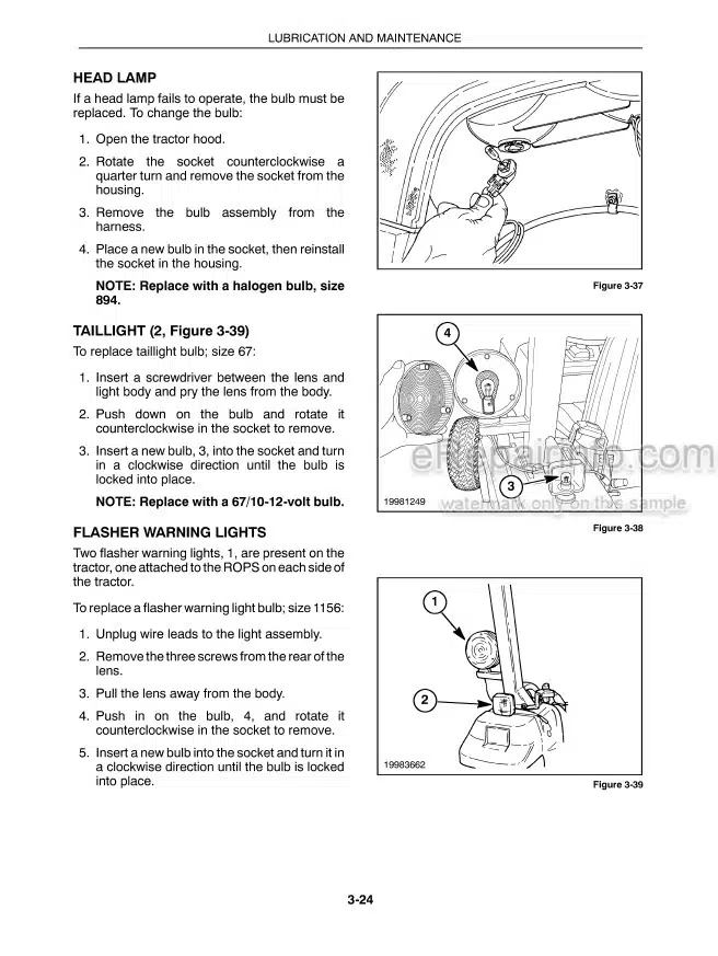 Photo 5 - New Holland TC21D Operators Manual Tractor 86597086