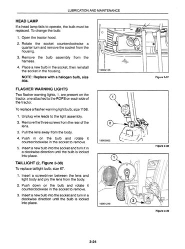 Photo 8 - New Holland TC21 Operators Manual Tractor 86597082