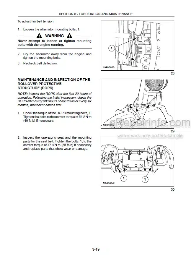 Photo 1 - New Holland TC23DA TC26DA Operators Manual Tractor 87544694