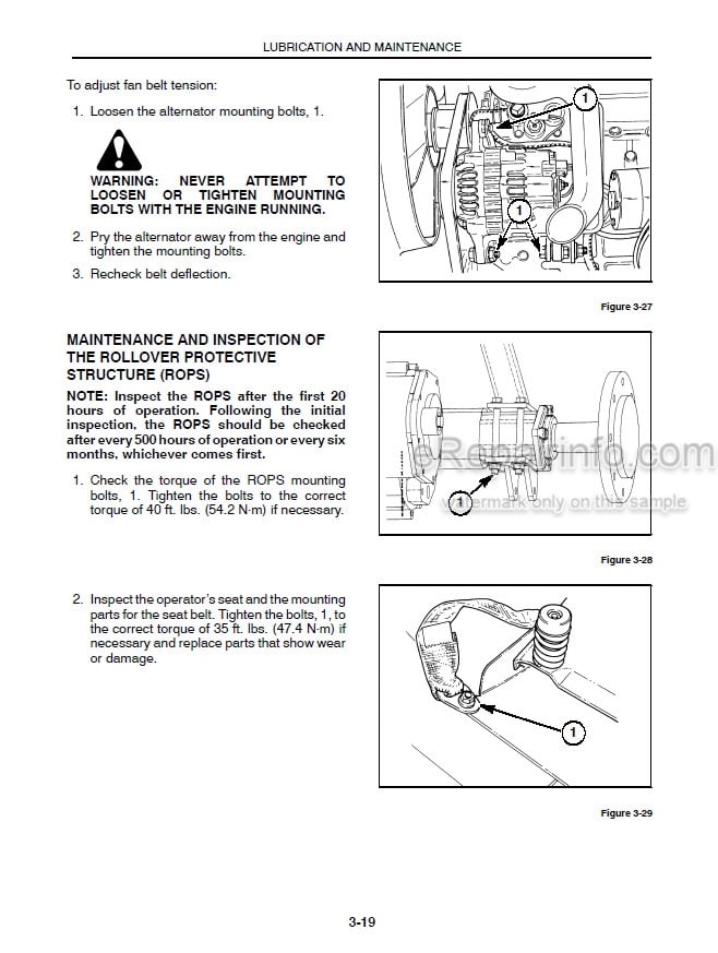 Photo 1 - New Holland TC25 TC29 TC33 Operators Manual Tractor 86588004