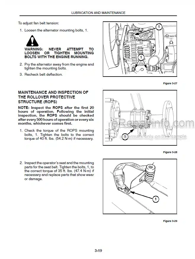 Photo 9 - New Holland TC25 TC29 TC33 Operators Manual Tractor 86588004