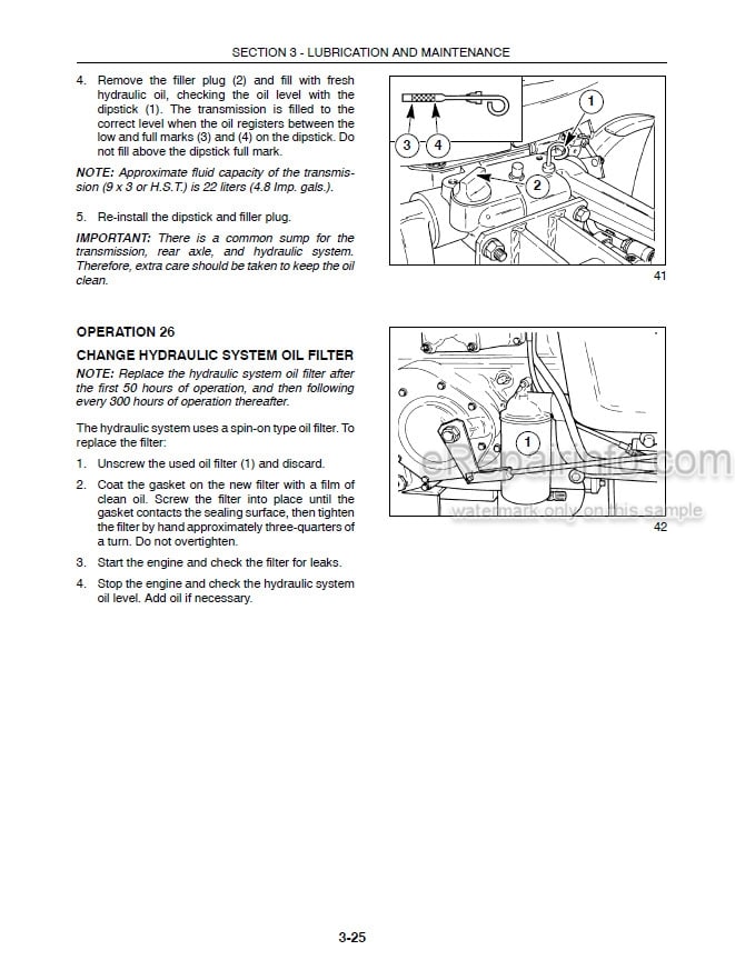Photo 6 - New Holland TC29D TC33D Operators Manual Tractor 86978994