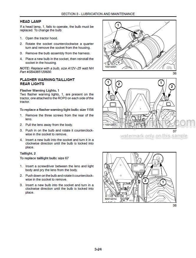 Photo 1 - New Holland TC30 Operators Manual Tractor 86631783