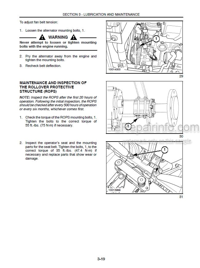 Photo 1 - New Holland TC30 Operators Manual Tractor 87301232