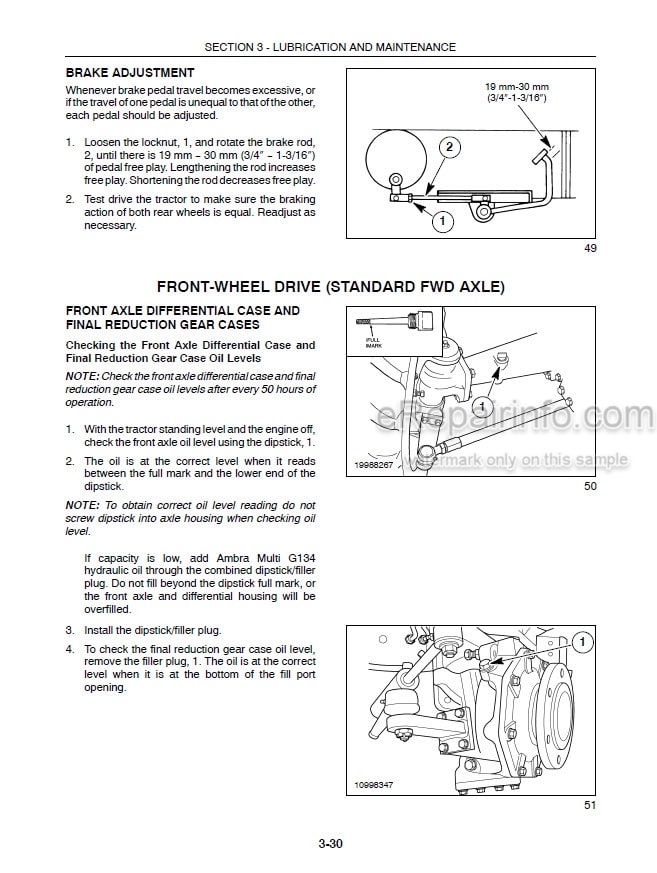 Photo 2 - New Holland TC35DA TC40DA TC45DA Operators Manual Tractor 87300515