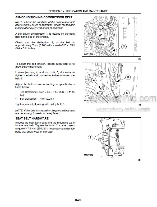 Photo 6 - New Holland TL60E TL75E TL85E TL95E Operators Manual Tractor
