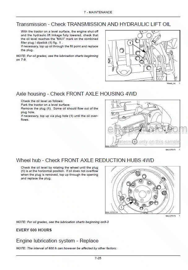 Photo 9 - New Holland TD4.70F TD4.80F TD4.90F Operators Manual Tractor