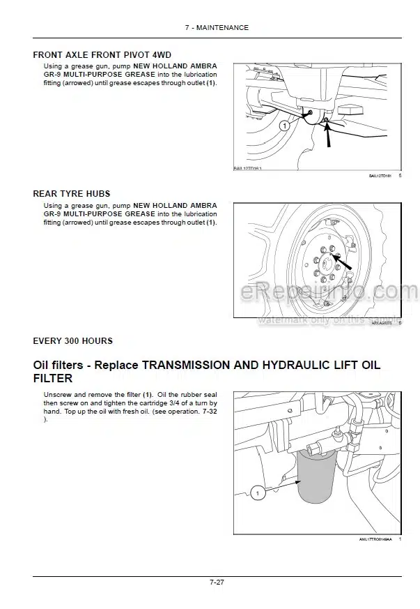 Photo 9 - New Holland TD4.80F TD4.90F TD4.100F Operators Manual Tractor 51560219