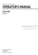 Photo 4 - New Holland TD4.90F Operators Manual Tractor 47918153