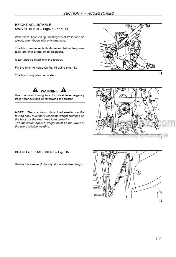 Photo 1 - New Holland TD4020F TD4030F TD4040F Operators Manual Tractor