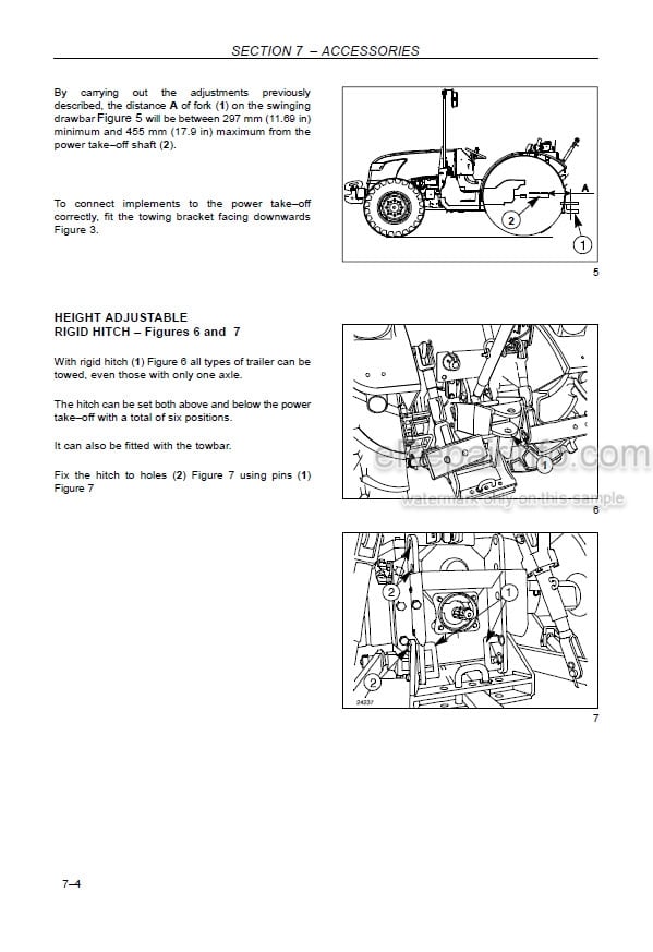 Photo 2 - New Holland TD4040F Operators Manual Tractor 47518911