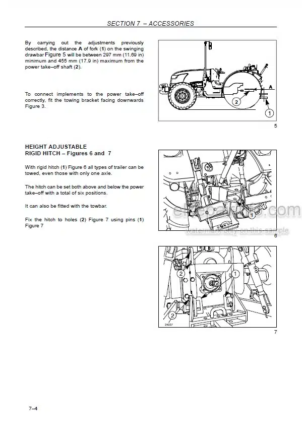 Photo 6 - New Holland TD4040F Operators Manual Tractor 47518911