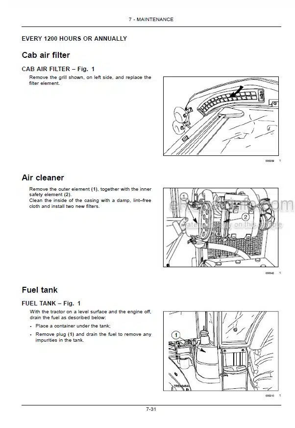 Photo 1 - New Holland TD5.65 TD5.75 TD5.80 TD5.90 TD5.100 TD5.110 Operators Manual Tractor