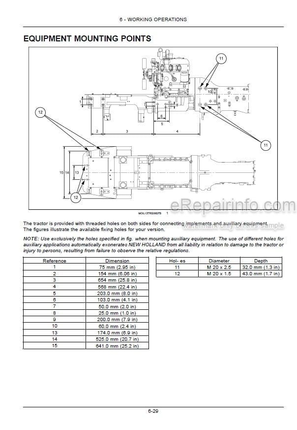 Photo 5 - New Holland TD5.85 TD5.95 TD5.105 TD5.115 Operators Manual Tractor 51559167