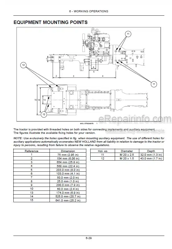 Photo 5 - New Holland TD5.85 TD5.95 TD5.105 TD5.115 Operators Manual Tractor 51559167