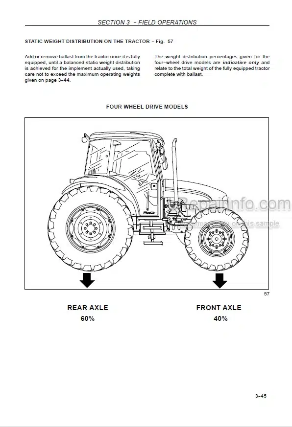 Photo 5 - New Holland TD5030 TD5040 Operators Manual Tractor 84425846
