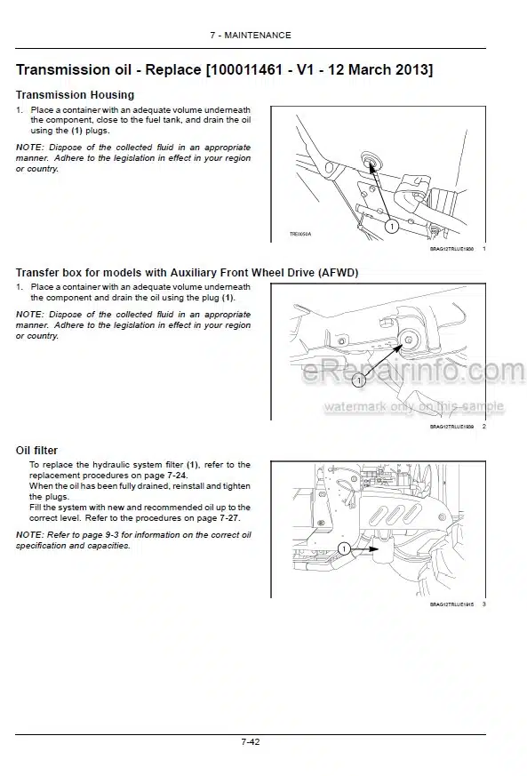 Photo 6 - New Holland TS6000 Operators Manual Tractor 87749761