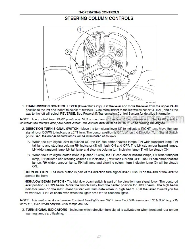 Photo 5 - New Holland TJ280 TJ330 TJ380 TJ430 TJ480 TJ530 Operators Manual Tractor 87562837