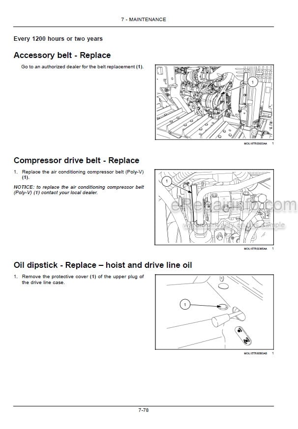 Photo 1 - New Holland TK4.80F TK4.80V TK4.80N TK4.100 TK4.100M TK4.110 TK4.110M Operators Manual Tractor 51634535