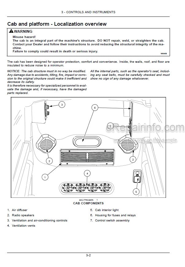 Photo 5 - New Holland TK4.80F TK4.80V TK4.80N TK4.100 TK4.100M TK4.110 TK4.110M Operators Manual Tractor 51634535