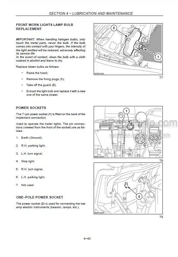 Photo 3 - New Holland TK4020 TK4030 TK4040 TK4050 TK4060 Operators Manual Tractor