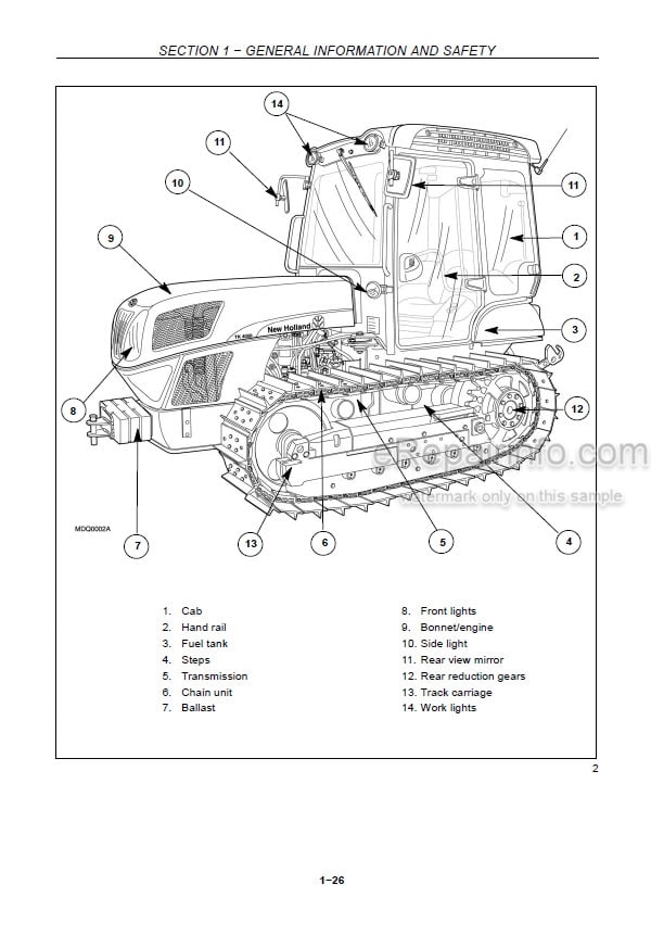 Photo 5 - New Holland TK4020 TK4030 TK4040 TK4050 TK4060 Operators Manual Tractor