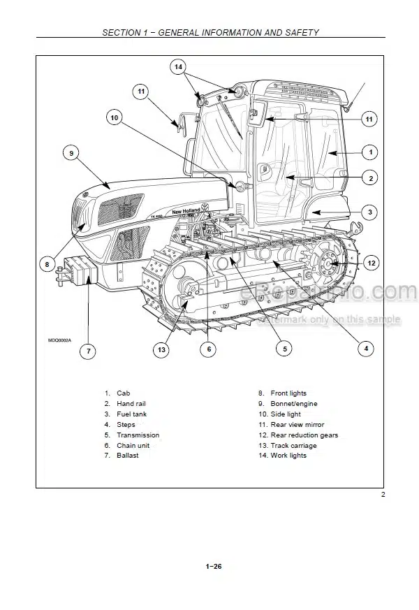 Photo 5 - New Holland TK4020 TK4030 TK4040 TK4050 TK4060 Operators Manual Tractor