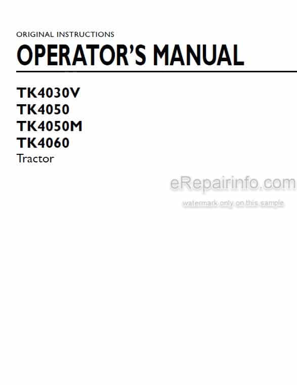 Photo 4 - New Holland TK4030V TK4050 TK4050M TK4060 Operators Manual Tractor