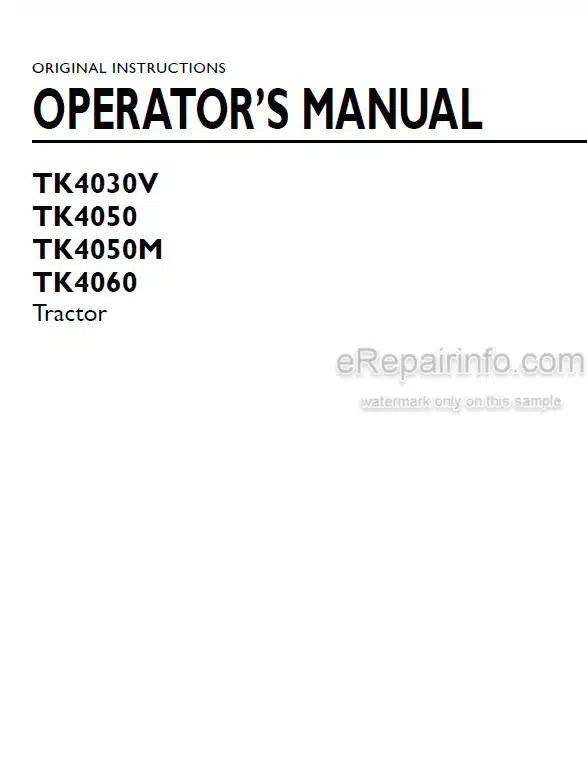 Photo 4 - New Holland TK4030V TK4050 TK4050M TK4060 Operators Manual Tractor