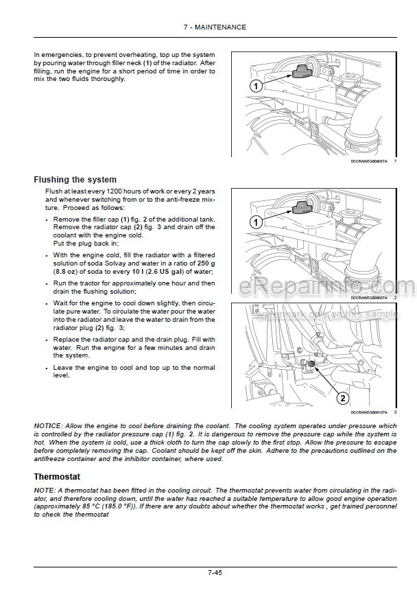 Photo 6 - New Holland TT45A TT50A Operators Manual Tractor 87473184