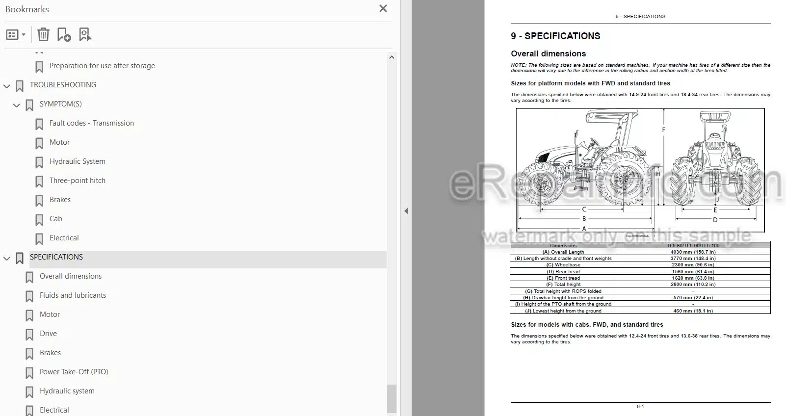 Photo 3 - New Holland TL5.80 TL5.90 TL5.100 Operators Manual Tractor