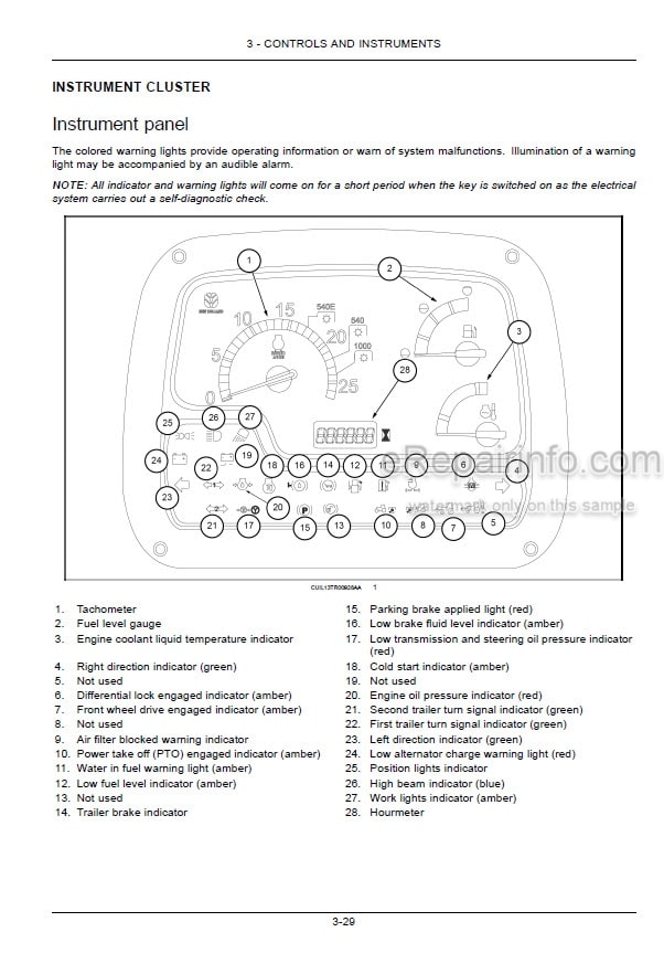 Photo 5 - New Holland TL60E TL75E TL85E TL95E Operators Manual Tractor