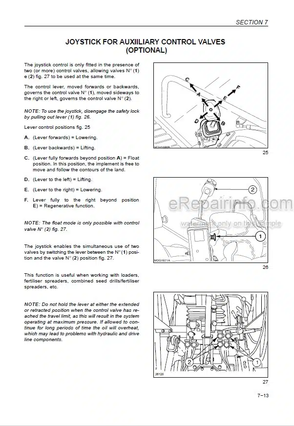 Photo 2 - New Holland TL70A TL80A TL90A TL100A Operators Manual Tractor 87557824