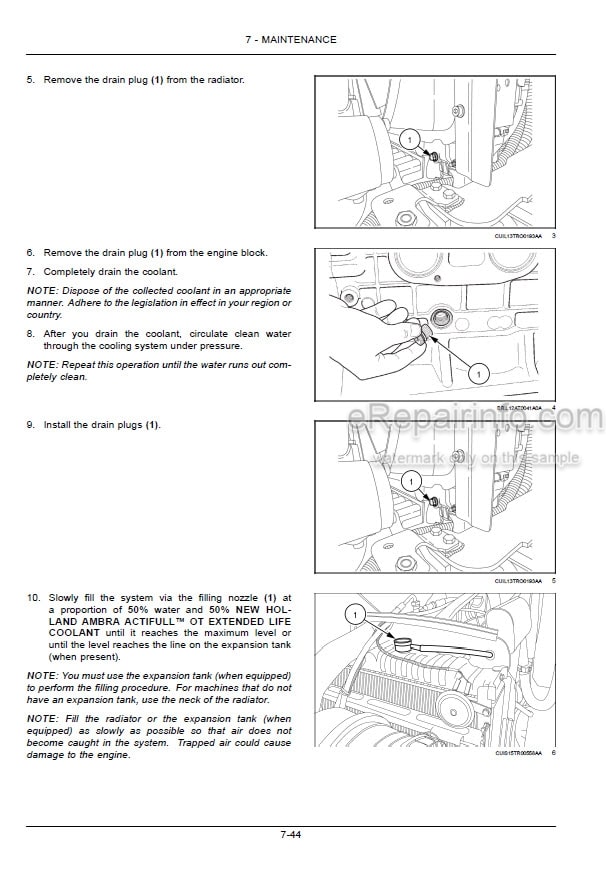 Photo 1 - New Holland TL75E TL85E TL95E Power Shuttle Operators Manual Tractor