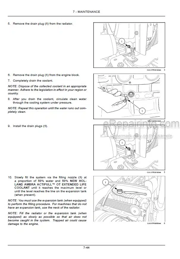 Photo 1 - New Holland TL75E TL85E TL95E Power Shuttle Operators Manual Tractor