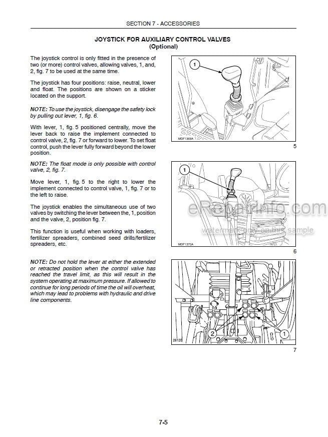 Photo 2 - New Holland TL80A TL90A TL100A Operators Manual Tractor
