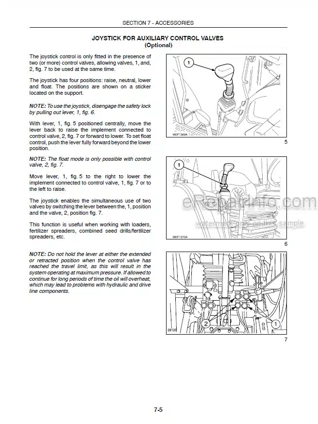 Photo 2 - New Holland TL80A TL90A TL100A Operators Manual Tractor