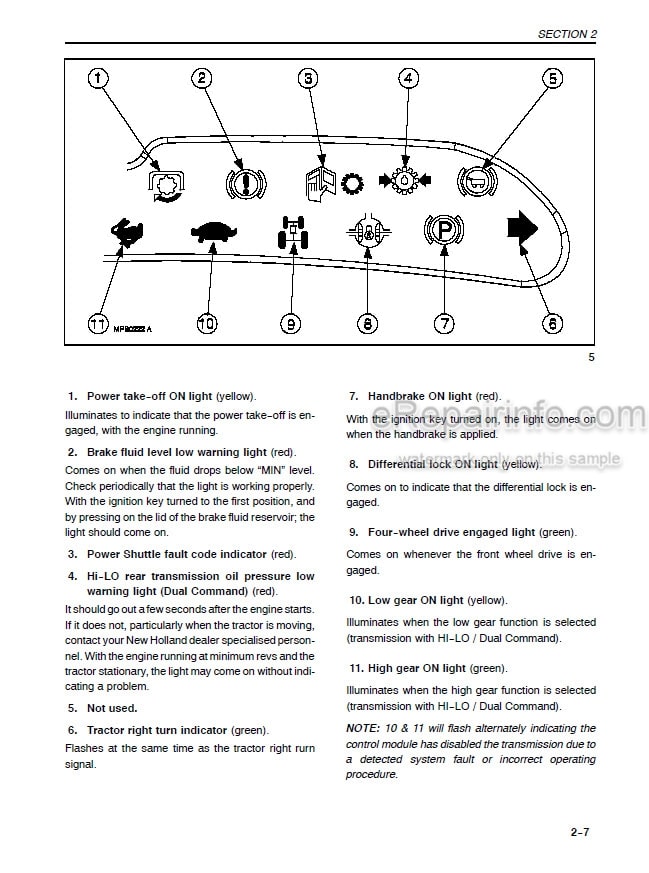 Photo 5 - New Holland TL80 TL90 TL100 Operators Manual Tractor 86900785